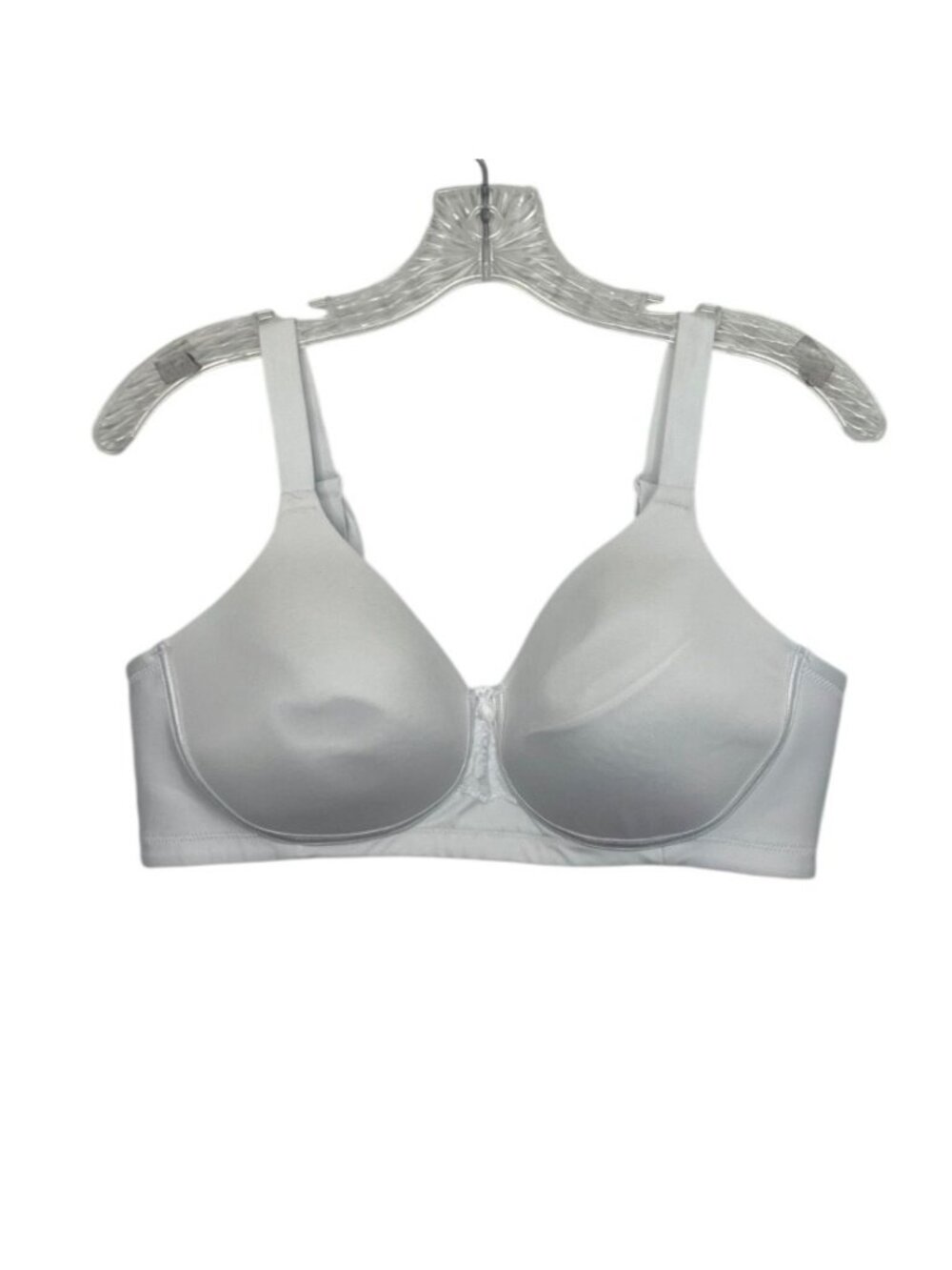 Vanity Fair Full Figure Bra 40C White Wireless Smooth Comfort Adjustable Straps